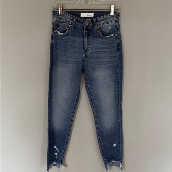 KanCan Women's Blue Distressed Jeans size 7/27 - Picture 1 of 6